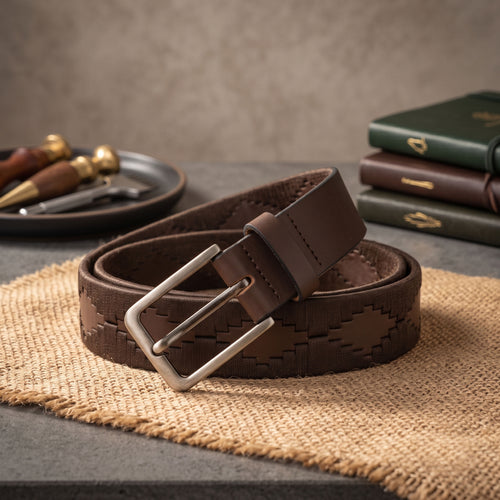 Brown Polo Leather Belt