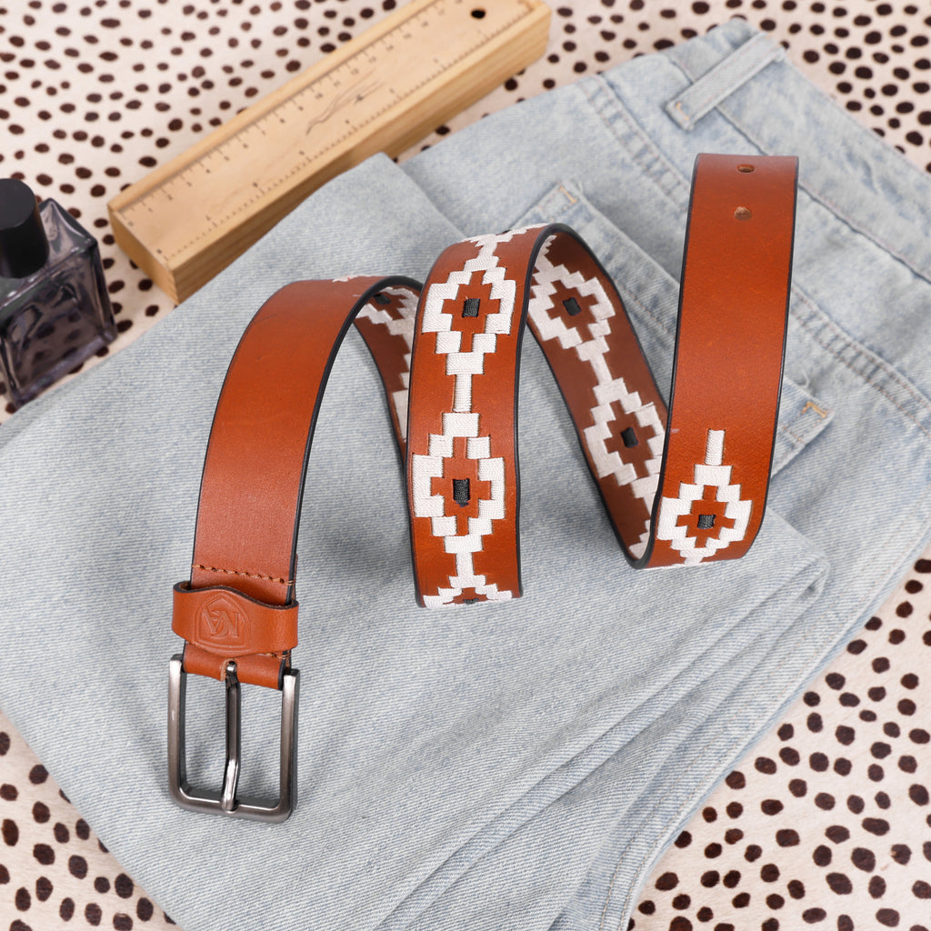 Men’s Premium Leather Polo Belt with Classic