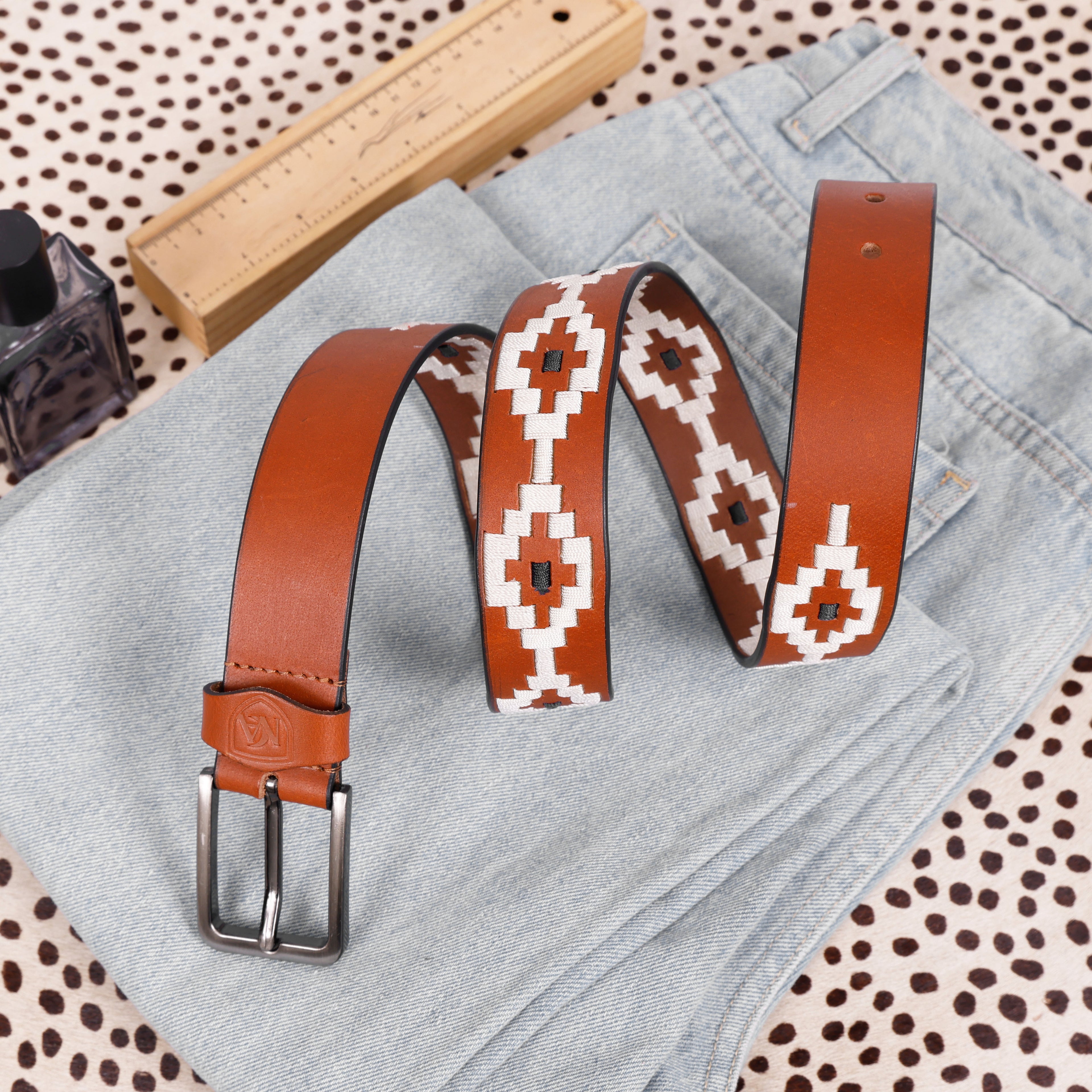 Men’s Premium Leather Polo Belt with Classic