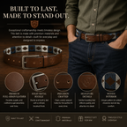 Polo Brown Leather Belt for Men