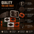 Polo Genuine Brown Leather Belt for Men