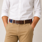 Brown Polo Leather Belt for Men