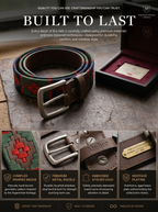 Brown Polo Leather Belt With Silver Buckle